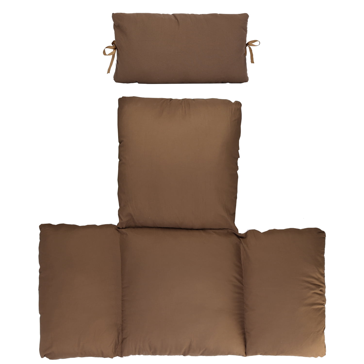 Outdoor Egg Chair Cushions Hanging Basket Seat Cushion Thicken Soft Egg Swing Chair Pad with Headrest for Backyard, Deck, Sun Room, Garden,Swimming Pool