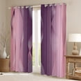 thumbnail image 2 of Gradient Pink and Purple Curtains & Drapes,Irregular Silver Stripe Wave Line Curtains Ombre Blackout Curtains 2 Panels 42"Wx84"L,Abstract Art Room Decor Aesthetic, 2 of 6