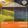 thumbnail image 5 of SANOPY 10' x 10' Pop Up Canopy Tent, 1-Push Center Lock, Air Vent, 6 Removable Sidewalls, Easy Up Instant Shelter for Outdoor Events, Parties, Weddings，Khaki, 5 of 8