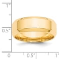 thumbnail image 4 of Primal Gold 14 Karat Yellow Gold 8mm Beveled Edge Comfort Fit Band Size 5, 4 of 6