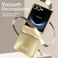 thumbnail image 7 of Dteck Case for Samsung Galaxy Z Flip 7 ,Luxury Plating Phone Case Hinge Protection Slim Hard PC Shockproof Slim Protective Cover for Samsung Galaxy Z Flip 7,Gold, 7 of 7