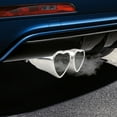thumbnail image 3 of Qholemyo Car Modified Tail Throat Tail Throat Out Of Two Double Pipe Heart-shaped Exhaust Pipe Car Exhaust Tip For Decoration, 3 of 4
