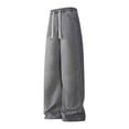 thumbnail image 2 of YABCSAZ Mens Wide Leg Jeans Vintage Washed Baggy Denim Pants Loose Fit Straight Leg Open Bottom Casual Jeans Cotton Stretch Relaxed Fit Streetwear Trousers for Men, 2 of 5