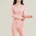 thumbnail image 4 of Women Elastic Thermal Inner Wear Thermal Underwear Warm Elastic Tops Pants Sets, 4 of 5