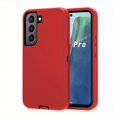 thumbnail image 1 of Shockproof Armor Defender Three-in-one Phone Case Protection For Samsung Galaxy A04e A34 A54 S 22 Black, Red For Samsung S22 S22Ultra S22+ Pro Fall-proof Smartphone Case, 1 of 5