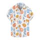 thumbnail image 1 of Blusas y camisas de manga corta con cuello en V Camisa estampada de Pascua para hombre Camisa abotonada Top de poliéster para hombre, 1 of 4