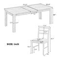 thumbnail image 2 of Harper & Bright Designs 7 Piece Extendable Dining Table Set for 6 Wooden Mutifunctional Dining Table with 12” Leaf and 2 Drawers, 6 Dining Chairs with Soft Cushion, Natural Wood Wash, 2 of 20