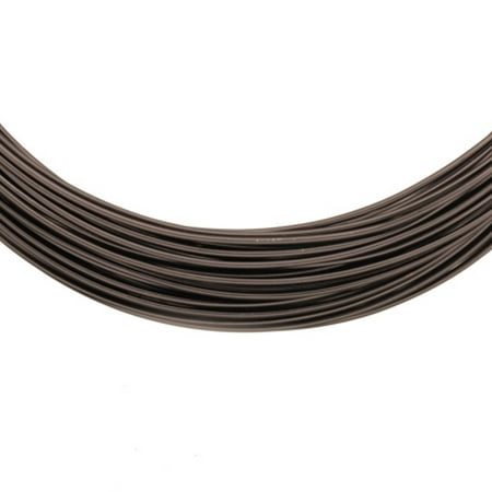 - Aluminum Beading Wire, Anodized Black 18 Gauge 48-foot coil jewelry wire