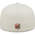 thumbnail image 4 of Men's New Era Cream Cleveland Browns Chrome Color Dim 59FIFTY Fitted Hat, 4 of 6