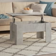 thumbnail image 5 of vidaXL Table Basse Gris Béton 79x49x41 cm Bois Manufacturé, 5 of 5