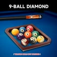 thumbnail image 6 of GSE Games & Sports Expert Deluxe Solid Wood 9-Ball Diamond Billiard Pool Ball Rack for 2-1/4" Pool Balls - Mahogany, 6 of 8