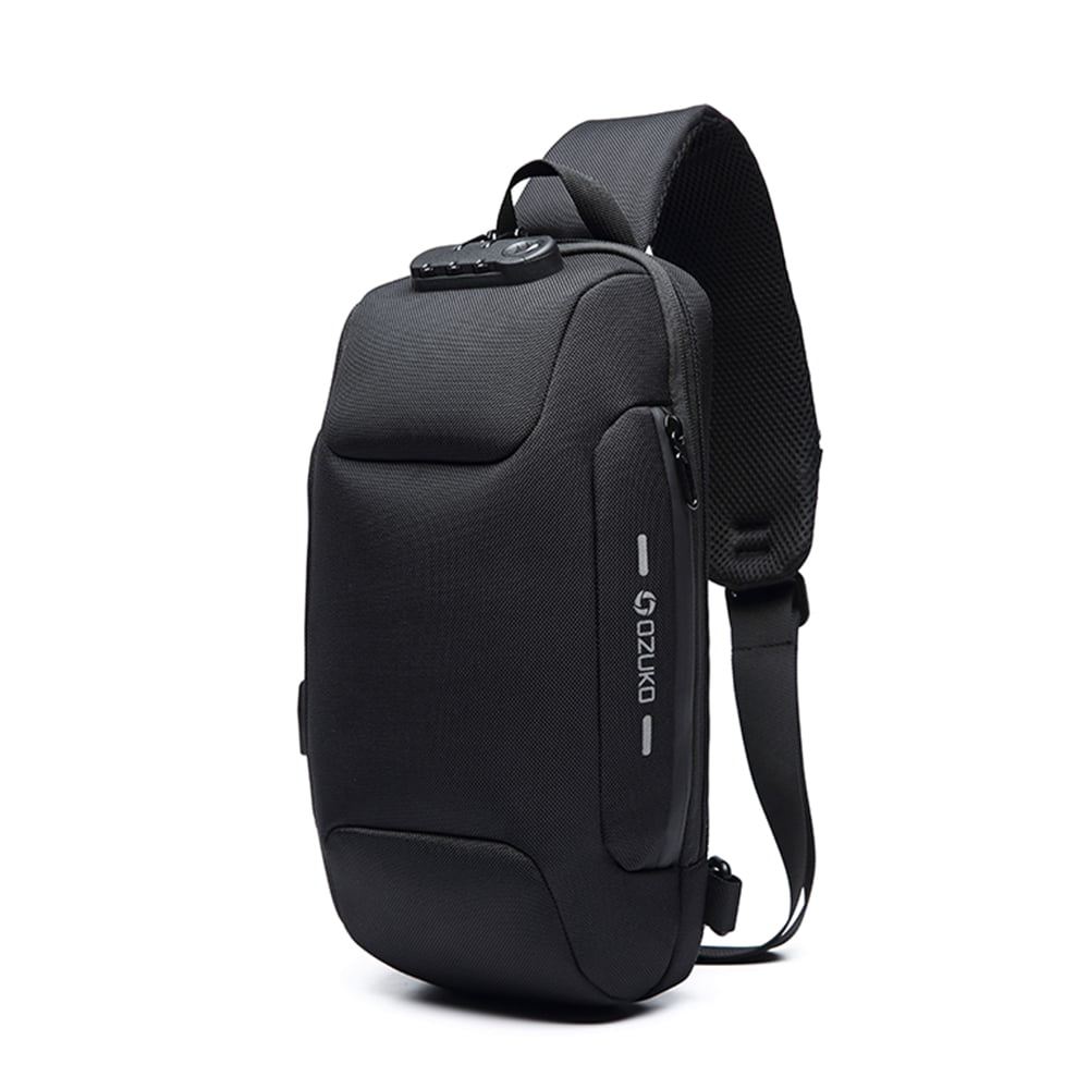 General - Anti Theft Men Chest Backpack With USB Charging Port ...