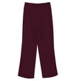 thumbnail image 5 of GILIGEGE Two Piece Sets for Women Women's Spring Solid Color with Pockets Color Blocked Cuffs Wide Leg Pants Loose Casual Pants Suit Set Rd2 M, 5 of 9