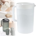 thumbnail image 2 of Large Capacity Plastic Cold Water Cup,2500ML Iced Tea Juice Vessel, Household Cold Drink Mug, Stackable Fruit Beverage Container, Reusable Daily Hydration Cup, Lightweight Party Drink Jar, 2 of 6