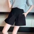 thumbnail image 3 of Edvintorg Maternity Shorts Women's Maternity Workout Clothes Solid Color Breathable High Waisted Casual Lounge Pregnancy Shorts Summer Maternity Clothes, 3 of 4