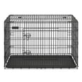 thumbnail image 2 of Feandrea Cage pour Chien, Chenil Pliable de 48 Pouces avec 2 Portes, Plateau Amovible, Cage en Métal pour Chien, TTG, Noir UPPD48H, 2 of 9