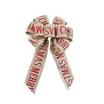 thumbnail image 2 of Christmas Gifts Christmas Tree Topper Bow Christmas Tree Top Large Bow Nine Ears Imitation Fabric Alphabet Decorated Bow Plug in Christmas Tree Topper For Indoor Xmas Holiday Tree Decor, 2 of 5