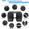 thumbnail image 2 of Fahrradtasche Doppeltasche Gepcktrger Tasche, 30l Wasserdichte Groe Packtaschen, Rcksitz-kofferraumtasche Mit Gurt, Reifeste Gepcktasche Fr Pendlergep, 2 of 5