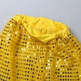 thumbnail image 6 of Miaeowve Kids Hip Hop Latin Jazz Street Dance Outfit Boys Girls Sparkly Sequins Long Sleeve Hooded Jacket with Pants Yellow 4-5, 6 of 7