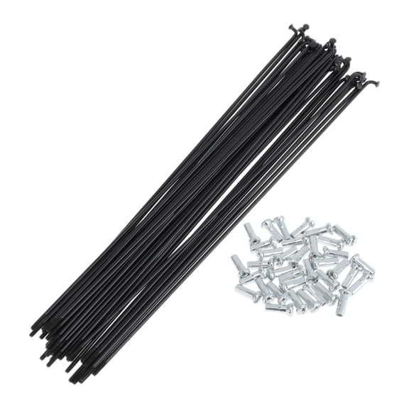 36 Set 14G Bicycle Spokes 213mm Bike Wheel Spokes Carbon Steel Black