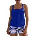 thumbnail image 1 of Traje de baño de dos piezas para mujer, tankini, estampado de hojas, bikini dividido, traje de baño de dos piezas para mujer, tankinis, trajes de baño de 2 piezas para mujer, trajes de baño para mujer, 1 of 7