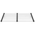 thumbnail image 3 of vidaXL Door Canopy Black and Transparent Polycarbonate, ABS, Aluminum, 3 of 6