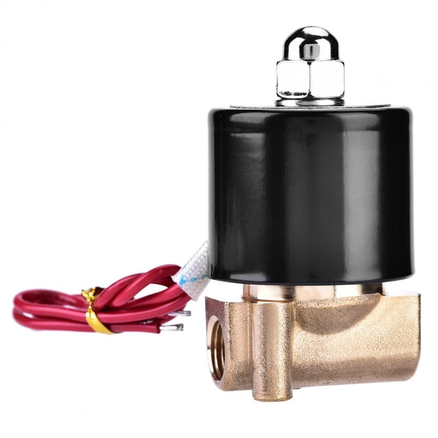Válvula solenoide eléctrica de 110 V G1 / 4", válvula solenoide normalmente cerrada de latón de acción directa, válvula de 2 posiciones y 2 vías, para aceite, agua,aire y gas Unbranded GS04648