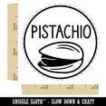 thumbnail image 2 of Pistachio Text with Image Flavor Scent Rubber Stamp for Scrapbooking Crafting Stamping - Small 3/4 Inch, 2 of 7