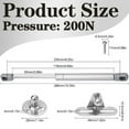 thumbnail image 2 of 2Pcs Gas Strut Arm 200N, Original Gas Shock Spring, Pneumatic Hydraulic Kitchen Furniture Gas Spring, for Lifting Door Cabinet Kitchen Furniture Shock Absorber, 2 of 5