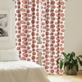 thumbnail image 2 of Ambesonne Basketball Curtains, Realistic Style Ball, Pair of 28"x95", Pale Cinnamon White, 2 of 5