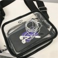 thumbnail image 3 of Bolso Bandolera PVC Pequeño Hombro Cuadrado Informal Deportivo Transparente para Mujer, 3 of 9