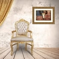 thumbnail image 3 of Grey, Jace 18x13 Gold Ornate Wood Framed with Double Matting Museum Art Print Titled - US Skull Flag, 3 of 4