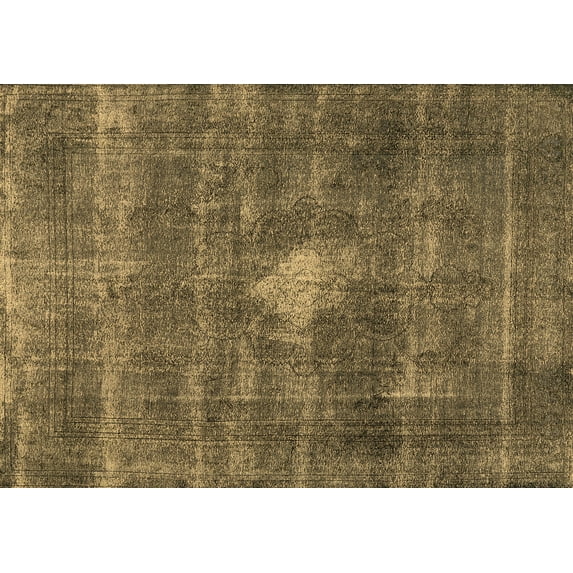 Ahgly Company Indoor Rectangle Oriental Brown Industrial Area Rugs, 8' x 10'