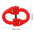 thumbnail image 2 of OULII Lifting Chain Connector Safety Chain Attachment Red 1Pack, 2 of 5
