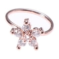 thumbnail image 3 of unbranded Anillo Dorado De Cobre Seguro Y Cómodo Con Floral Para Mujer, 3 of 6