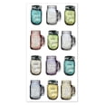 thumbnail image 2 of Mason Jar Mugs Puffy Foil Stickers 12, 2 of 3