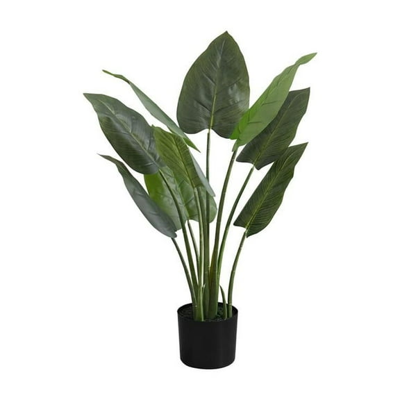Artificial Plant - 37" Tall - Indoor - Floor - Potted - Green Leaves