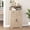 Natural, variant on Rustic Farmhouse Storage Cabinet with Drawers and Shelves, Freestanding Kitchen Pantry Storage Cabinet, Floor Storage Cabinet Hutch Cupboard for Dining/Living Room/Home Office, Washed Grey