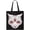 Black, variant on Realistic Cat Monster Tote Bag - Image by Shutterstock, One Size Cotton Canvas Tote Bag