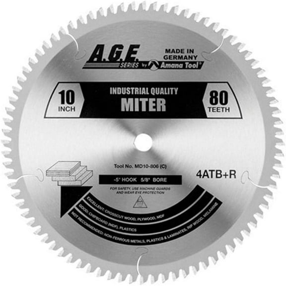 A.G.E. Series - Heavy Miter 10" X 80T 4 1 5/8"Bo (MD10-806)
