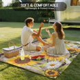 thumbnail image 4 of Farmhouse Sunflowers Outdoor Rug for Patio/Deck/Porch, Non-Slip Large Area Rug 4 x 6 Ft, Rustic Barn Doors Flowers Butterfly Wooden Indoor Outdoor Rugs Washable Area Rugs, Camping Rug Carpet Runner, 4 of 8