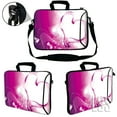 thumbnail image 2 of LSS 13.3 inch Laptop Sleeve Bag Notebook with Extra Side Pocket, Soft Carrying Handle & Removable Shoulder Strap for 12" 12.1" 13" 13.3" - Pink Heart, 2 of 3