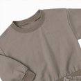 thumbnail image 5 of HFHAPW Toddler Baby Boy Fall Clothes Solid Color Long Sleeve Pullover Sweatshirt Tops Joggers Shorts Set Winter Outfits 0 6 12 18 Months 2T 3T 4T 5T 6T 7T 8T 9T(Coffee,160), 5 of 5