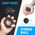 thumbnail image 4 of Kit de entrenamiento para fortalecer el agarre de mano (paquete de 5) agarre del antebrazo, agarre de mano de resistencia ajustable, ejercitador de dedos, estirador de dedos, anillo de agarr, 4 of 5