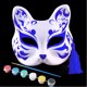 thumbnail image 4 of 5 PCS Cat Face Face Mask Pintorable Masilla en blanco pintable Eco-Friendly Pulp Fiest Mask Masquerada Masquerada Cosplay Accesorio Blanco HOMEMAXS HaoMX5527235, 4 of 6