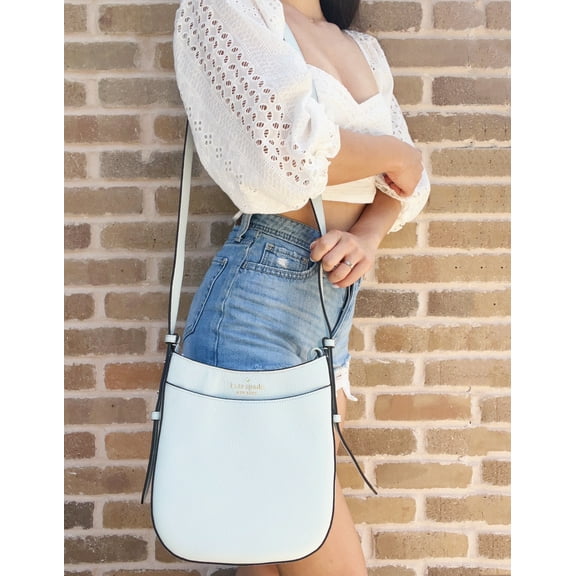 Leila Pebbled Leather North South Crossbody Bag