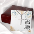 thumbnail image 4 of Every Day May Not Be Good Cross Card Necklace w Stainless Steel Pendant, 4 of 7