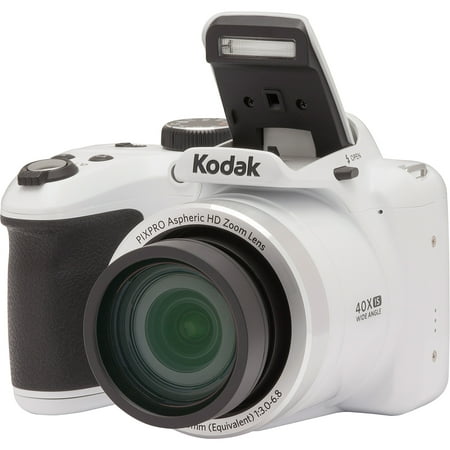 KODAK PIXPRO AZ401 Bridge Digital Camera - 16MP 40X Optical Zoom HD720p video (White)