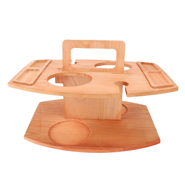 Mesa de Picnic de Vino, Mesa de Picnic Soporte de Copa de Vino de Transporte Para Al Aire Libre