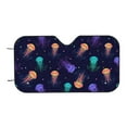 thumbnail image 7 of Balery Sea Jellyfish Windshield Sun Shade, Car Front Window Sunshade Cover ,Automotive Interior Portected Blocks Uv Rays For Car Pickup Truck Suv Accessories- Medium, 7 of 7